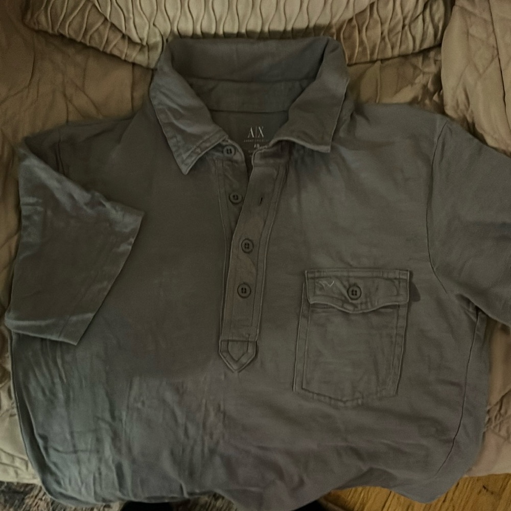 Armani Exchange casual dress young mens/mens shirt